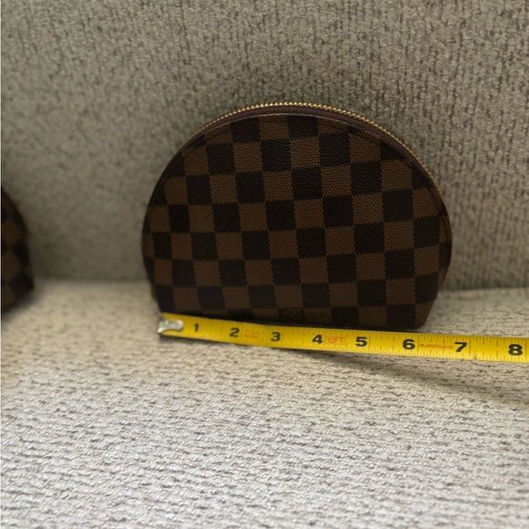 Checkered Brown Cosmetic *Fashion Pouches - Picture 12 of 17